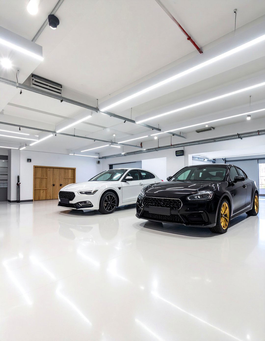 Minimalist Showroom Garage - 30 2 car garage ideas