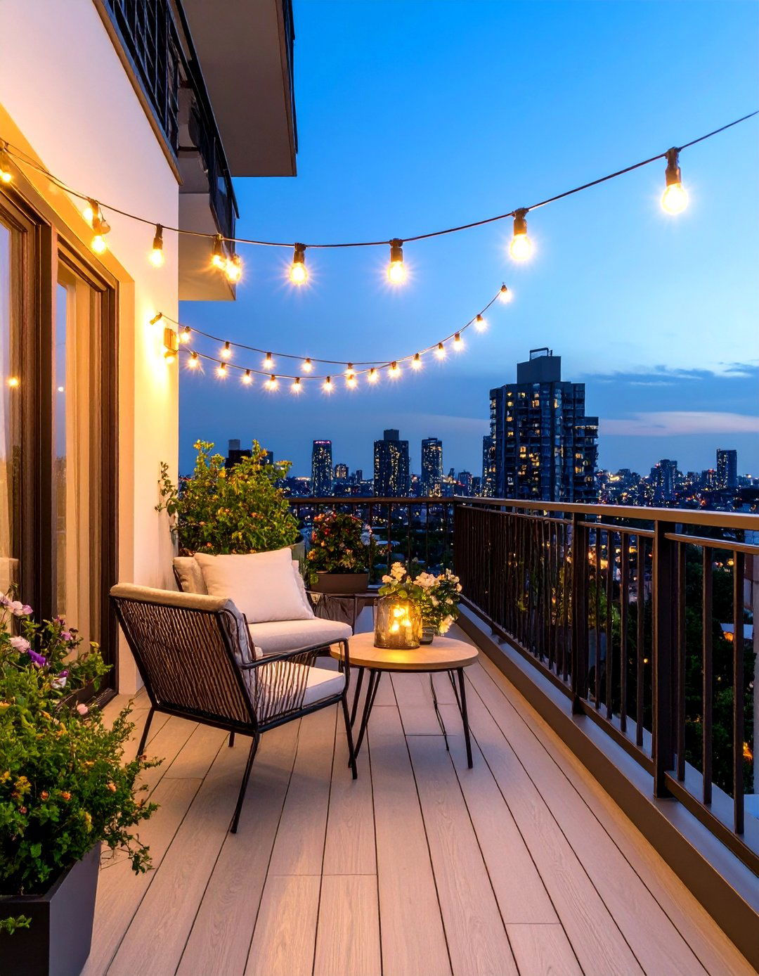 Minimalist Single Strand Patio String Light - 30 patio string light ideas