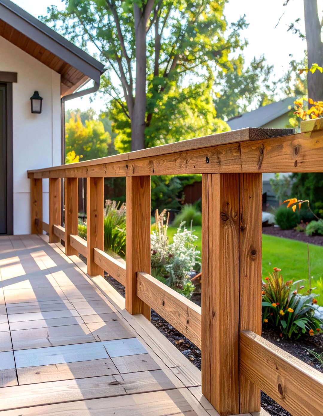 30 Wood Cheap Deck Railing Ideas for Budget Renovation - We Love Home Blog