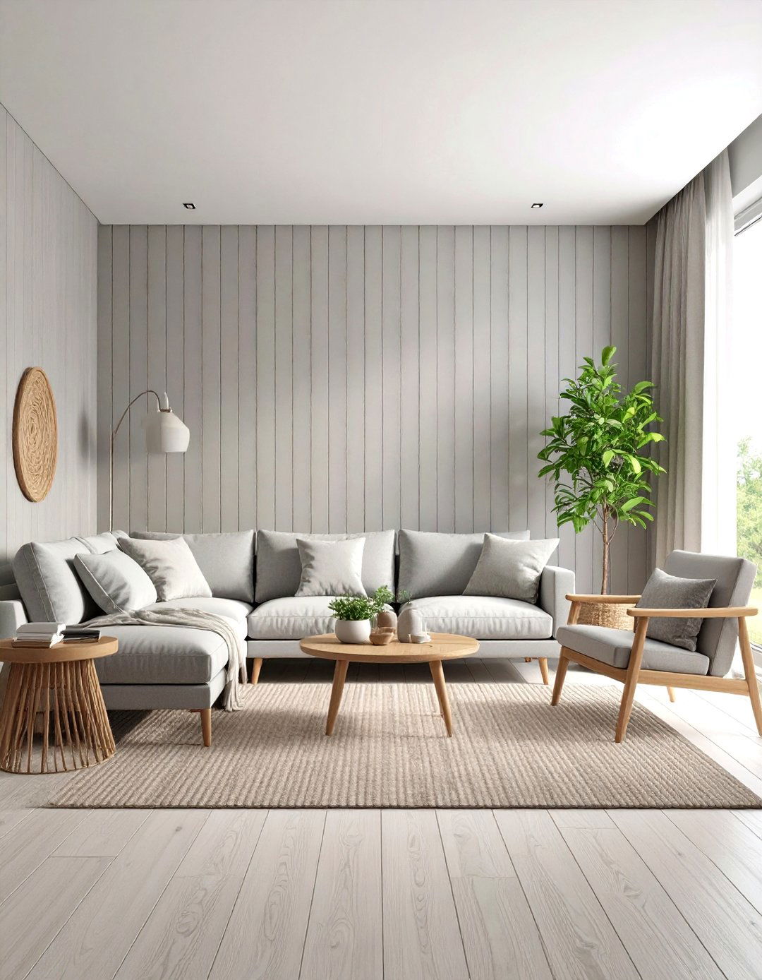 Minimalist Skinny Shiplap Wainscoting - 30 living room wainscoting ideas