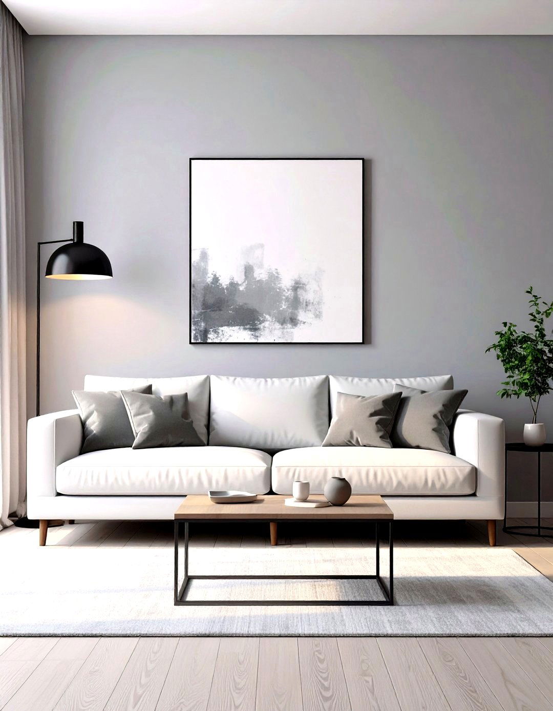 Minimalist Soft Gray Paint Color - 30 paint color ideas