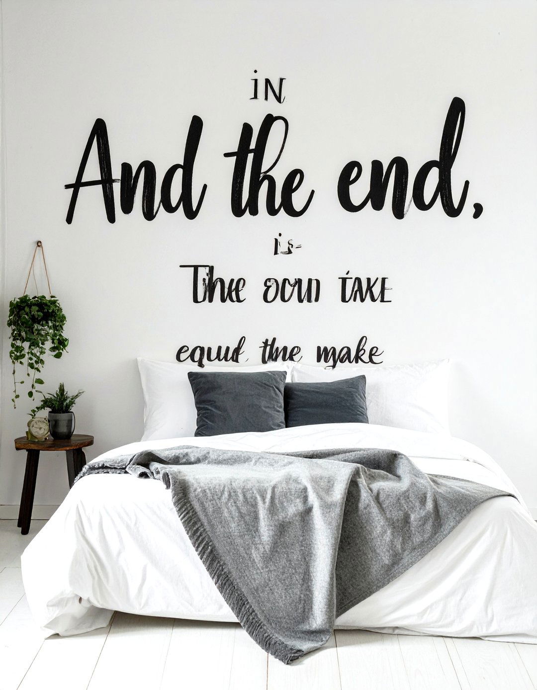 Minimalist Song Lyric Wall Decals - 30 spotify bedroom trend