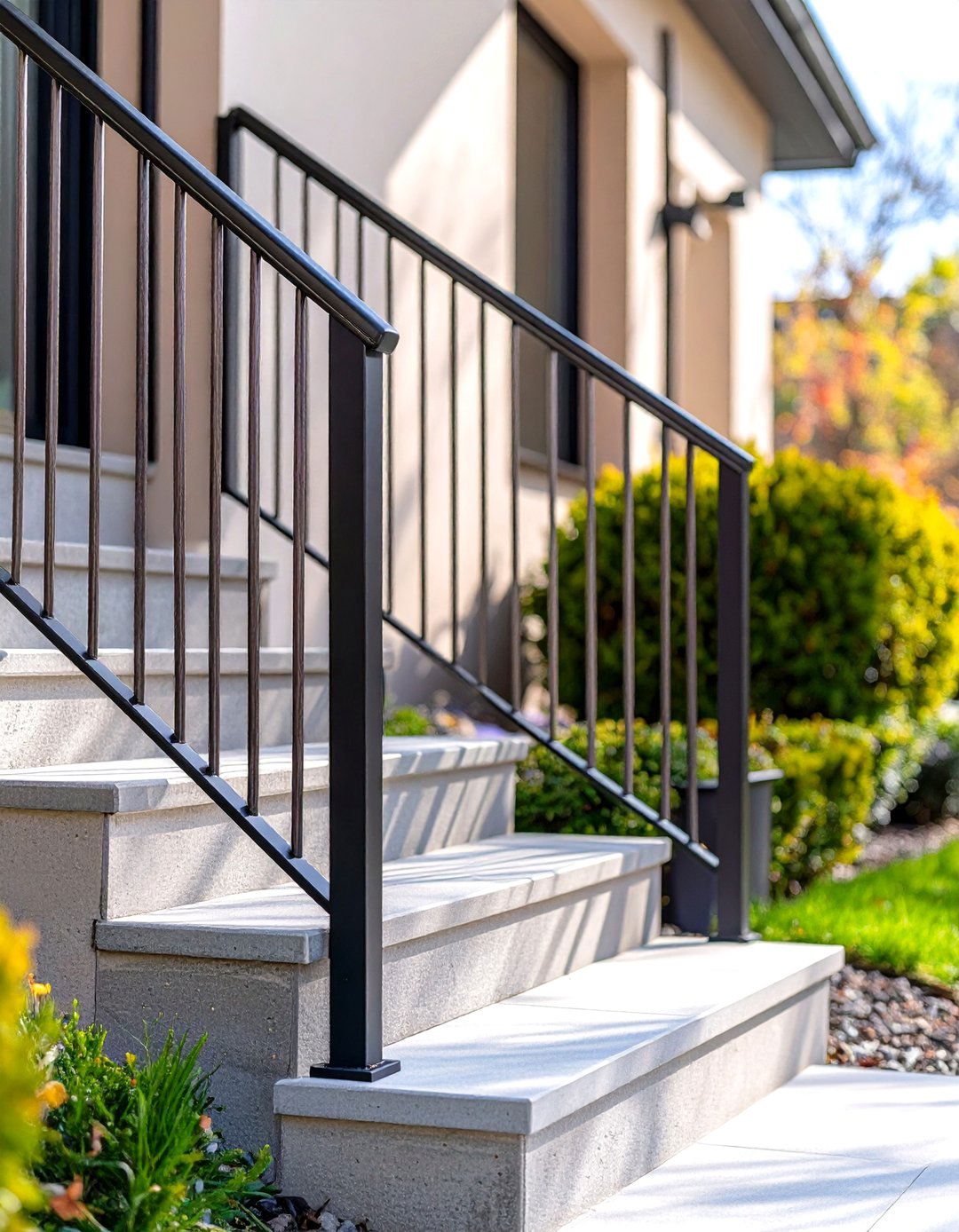 30 Outdoor Stair Railing Ideas for Safety and Style