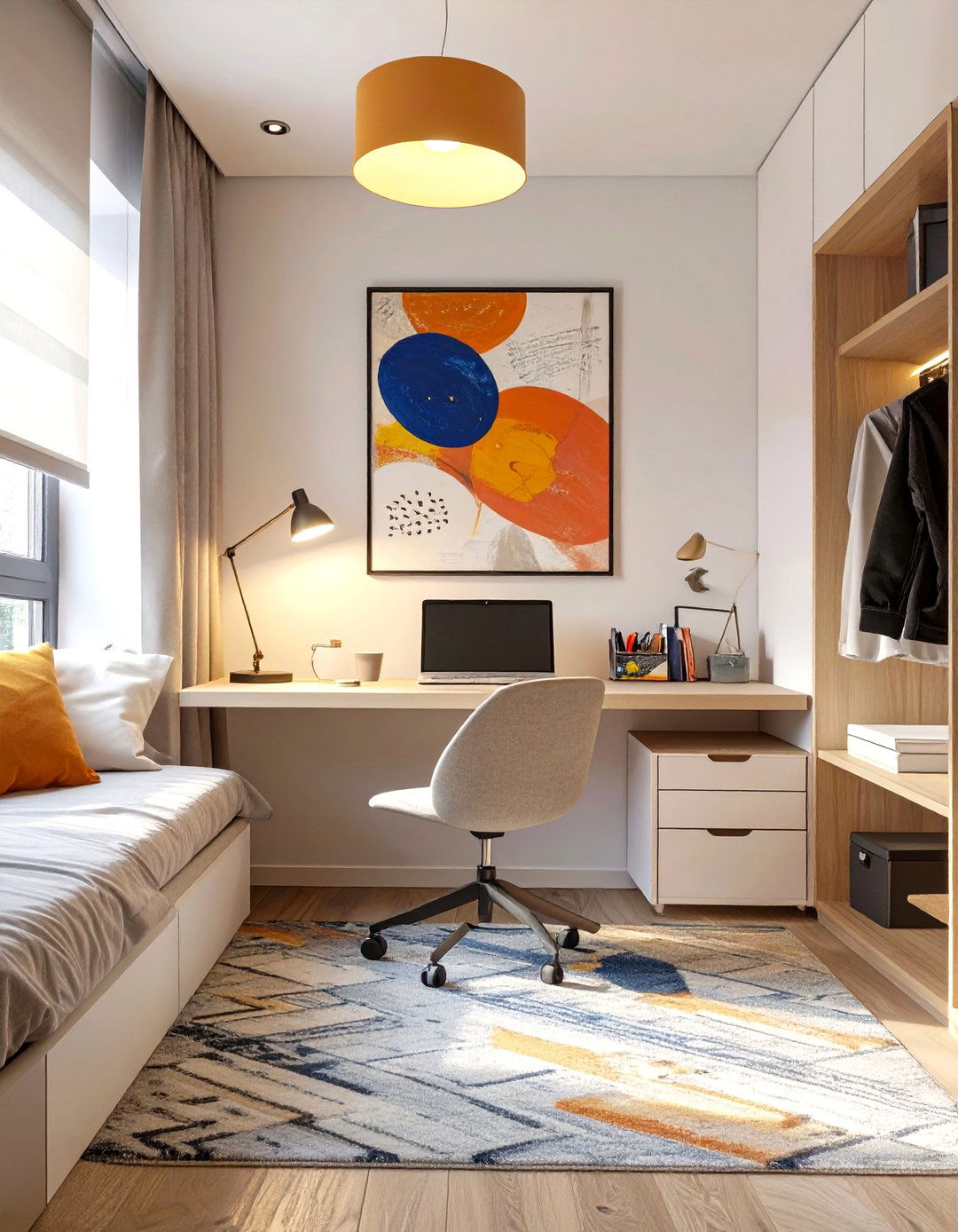 Minimalist Study Dorm Room - 30 college dorm ideas