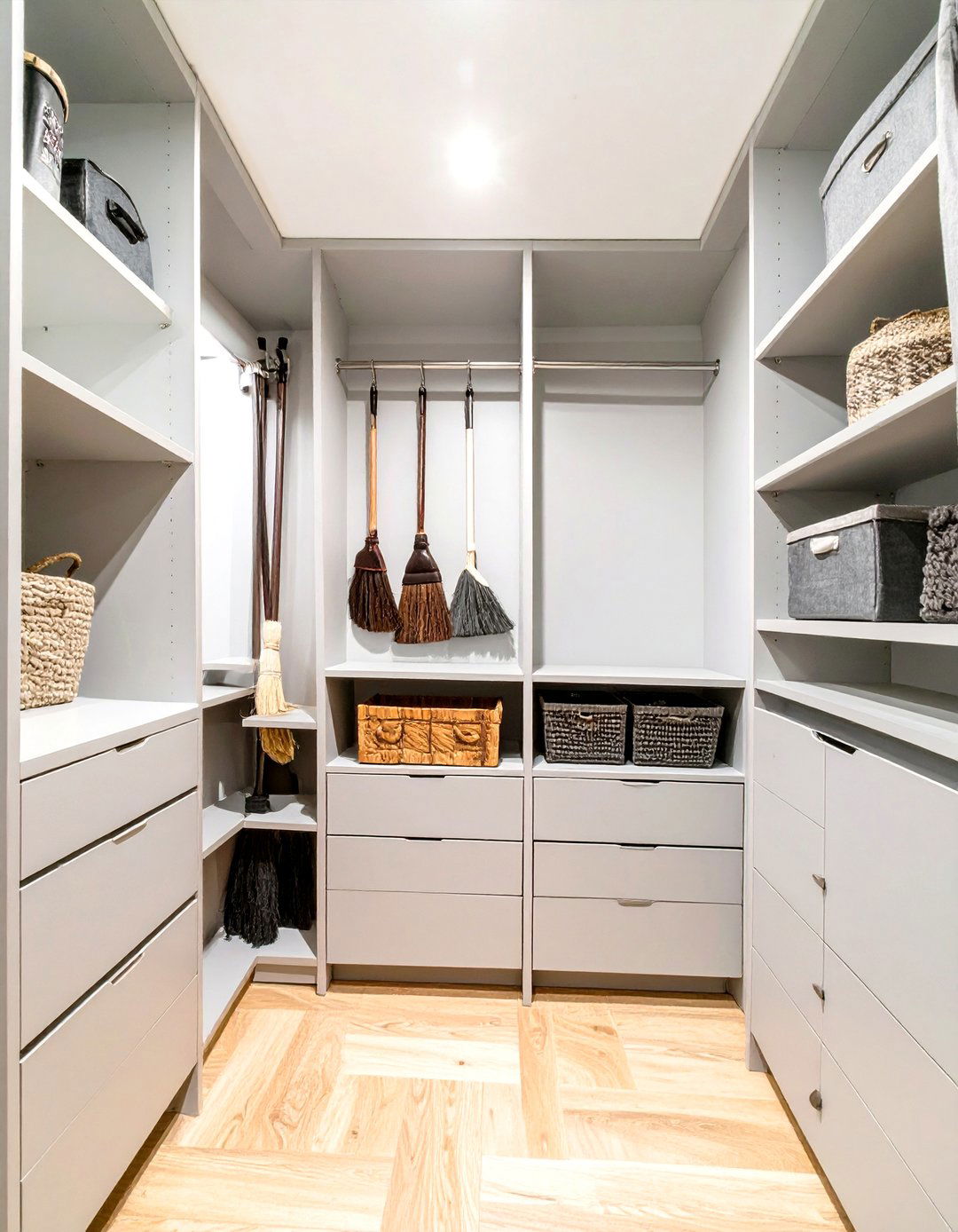 Minimalist Utility Nook Closet - 30 broom walk in closet ideas