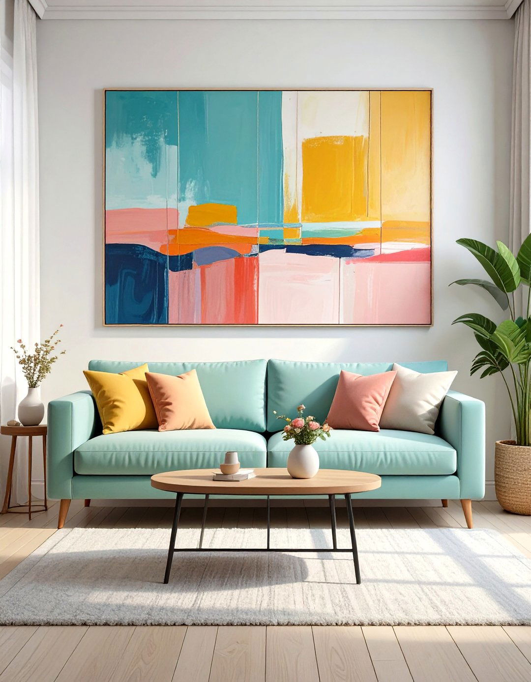 Minimalist Wall Art for a Clean Look - 30 small room decor ideas