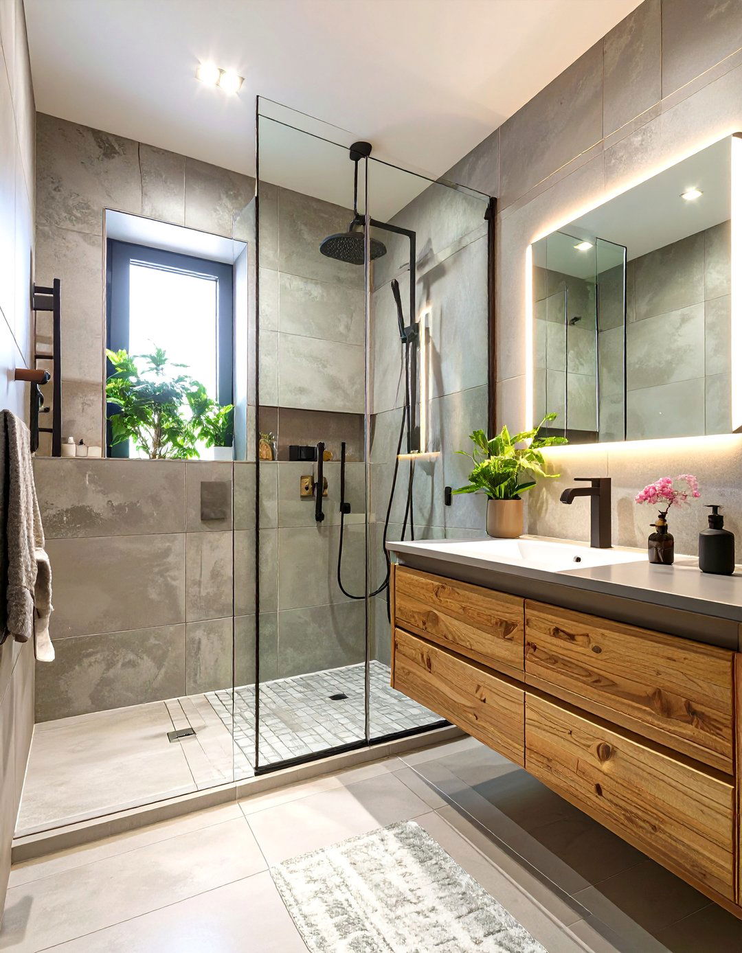 Minimalist Wet Room Bathroom Design - 30 bathroom ideas small