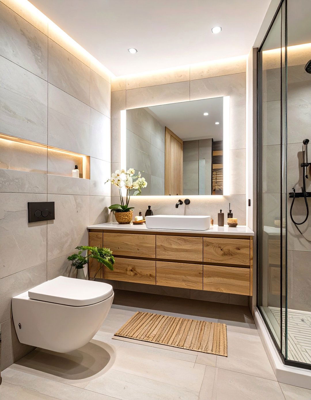 Minimalist Zen Bathroom Sanctuary - 30 bathroom makeover ideas