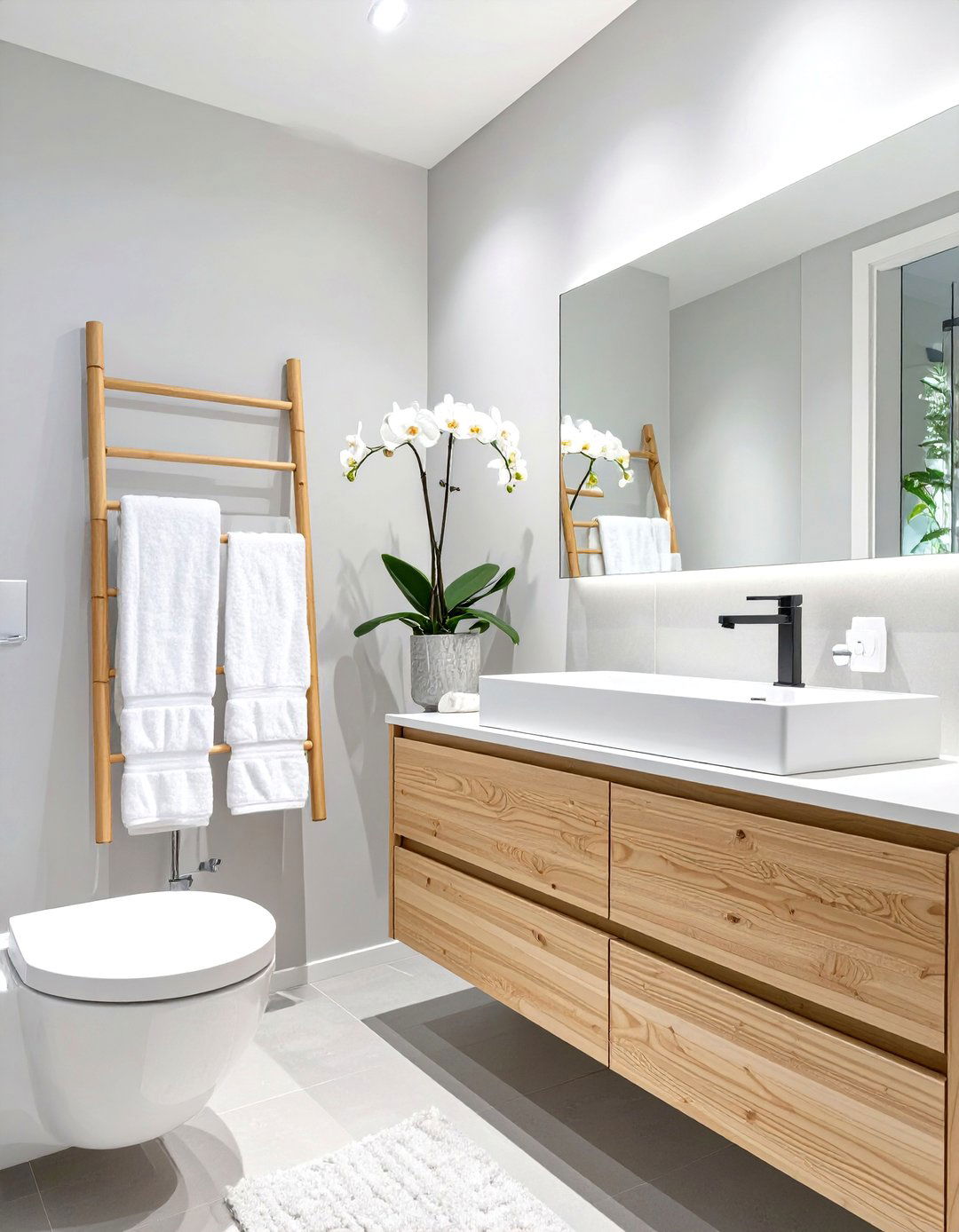 Minimalist Zen Half Bathroom - 30 half bathroom decor ideas
