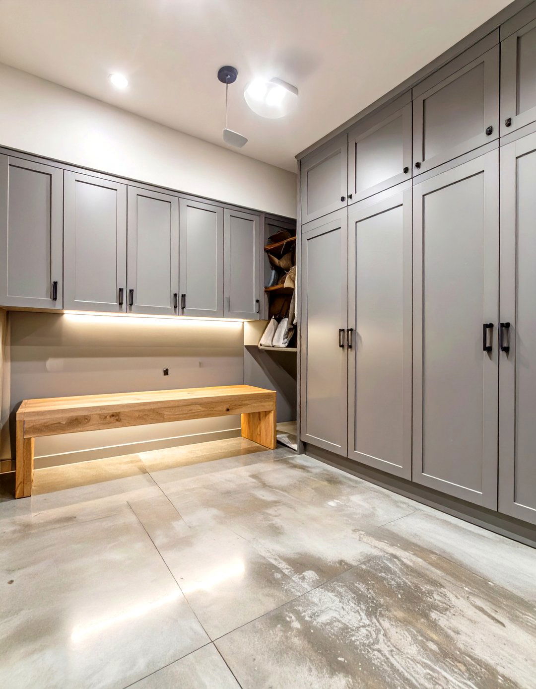 Minimalist and Modern Garage Mudroom - 30 garage mudroom ideas