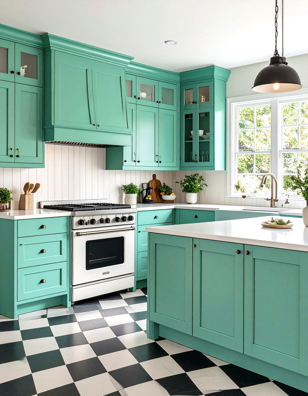 Mint Green Kitchen Cabinets - 30 kitchen cabinet color ideas