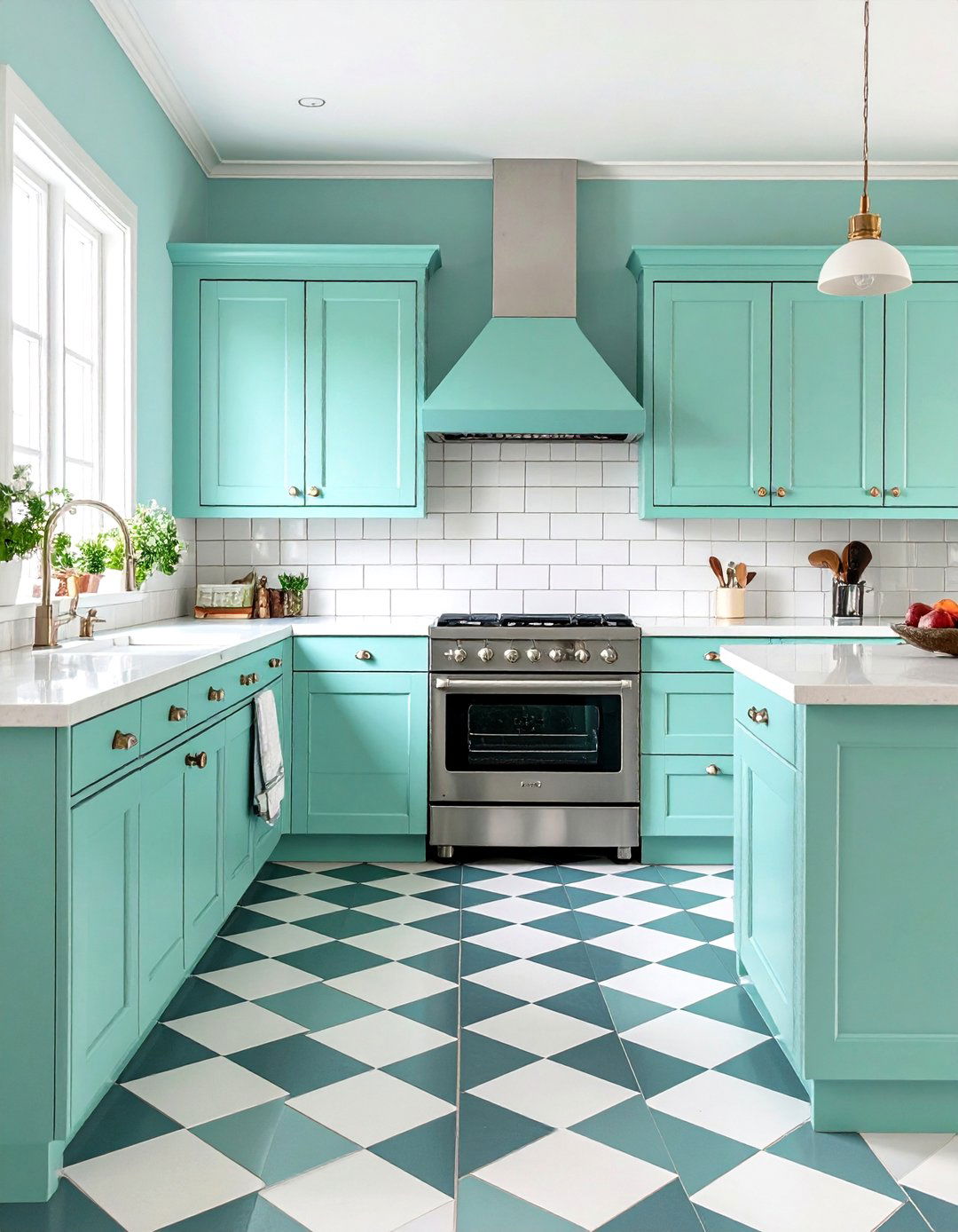 Mint Green Kitchen Cabinets - 30 kitchen cabinets paint ideas
