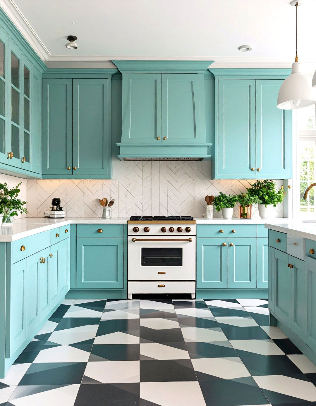 Mint Green Kitchen Cabinets - 30 kitchen cabinet paint ideas
