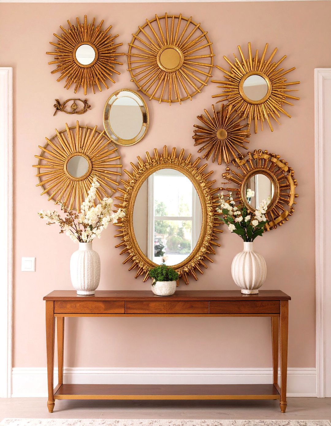 Mirror Collage Accent Wall - 30 simple accent wall ideas