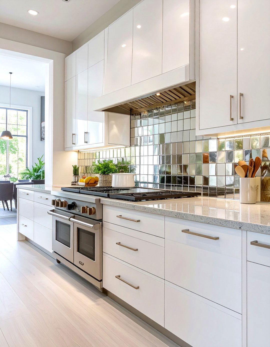 Mirrored Backsplash Panel - 30 backsplash behind stove ideas