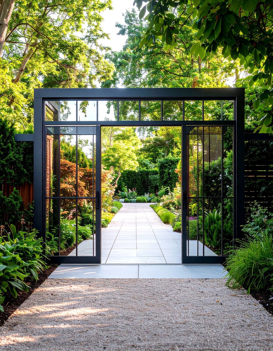 Mirrored Garden Gate Illusion - 30 garden gate ideas