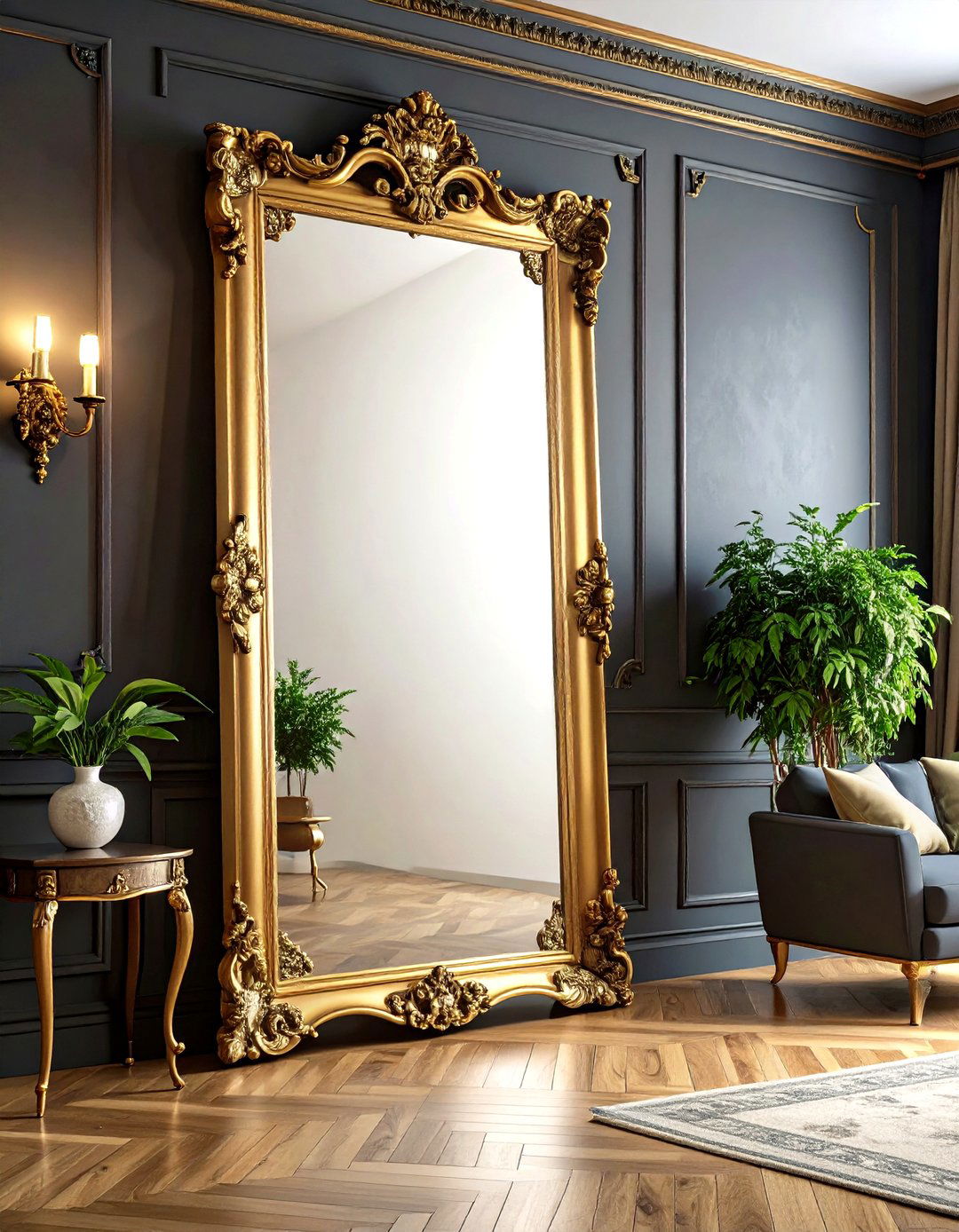 Mirrored Living Room Wall - 30 living room wall ideas