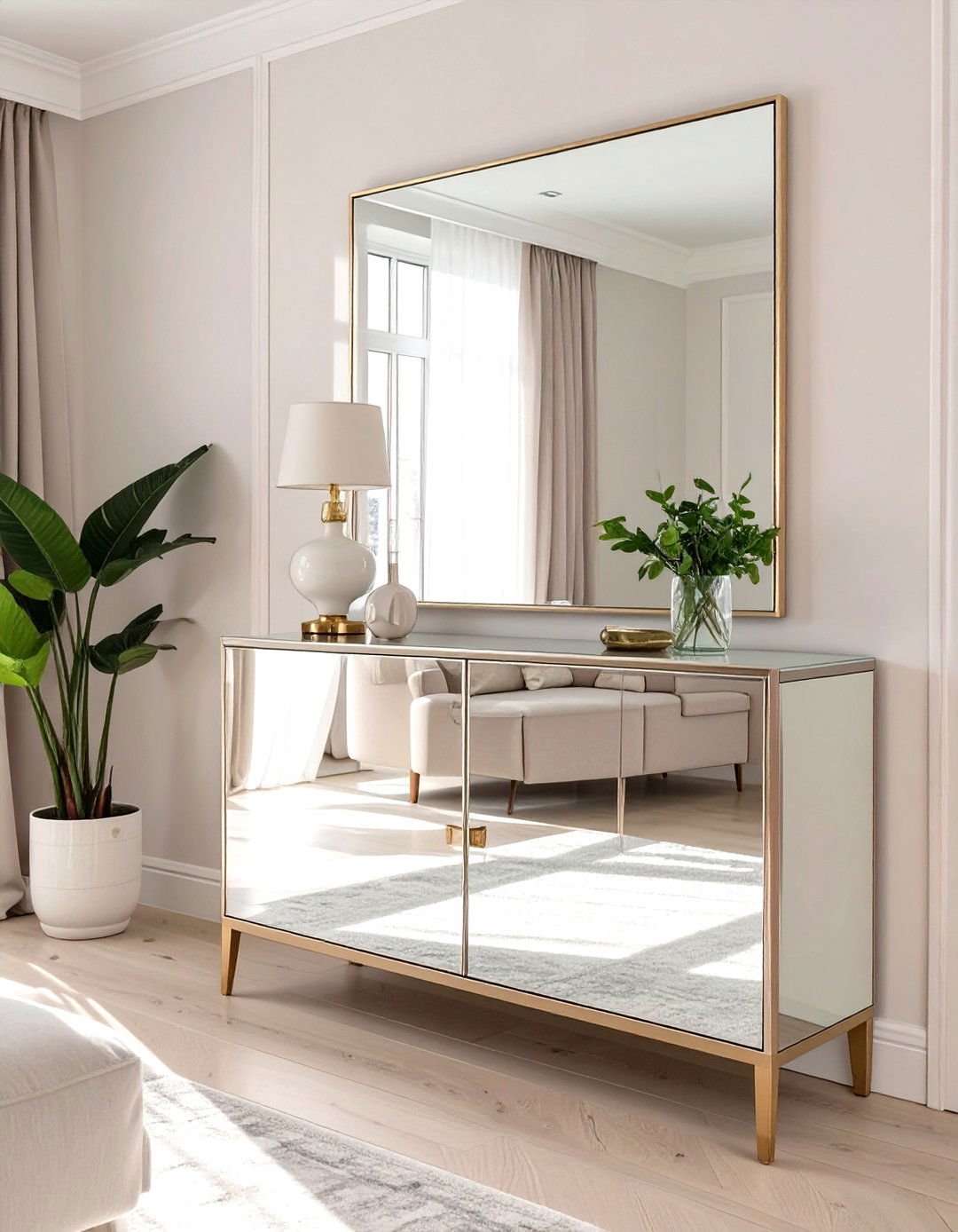 Mirrored Sideboard Cabinet Furniture - 30 small living room furniture ideas