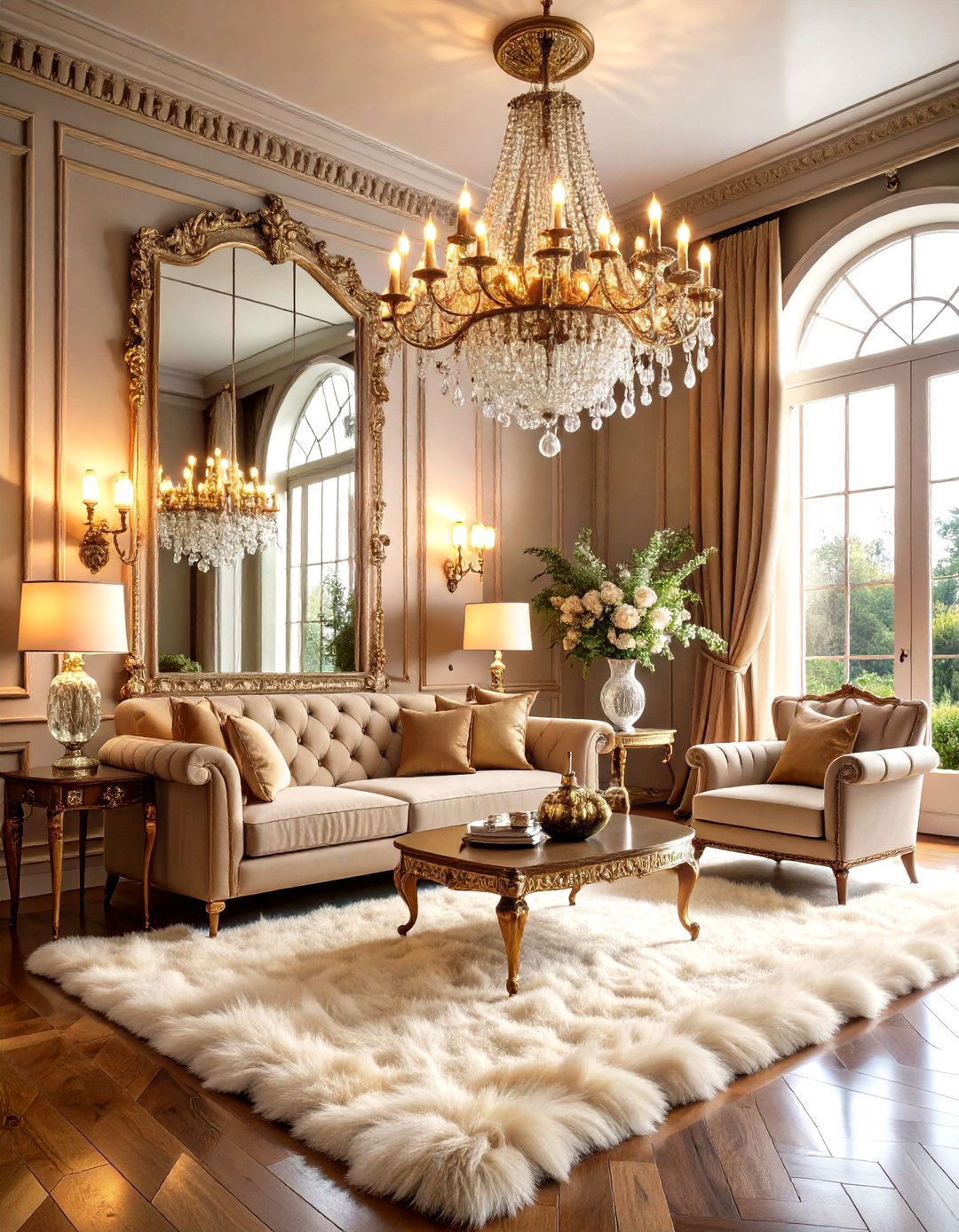 Mirrored Wall Panels for Ultimate Glamour - 30 living room mirror ideas