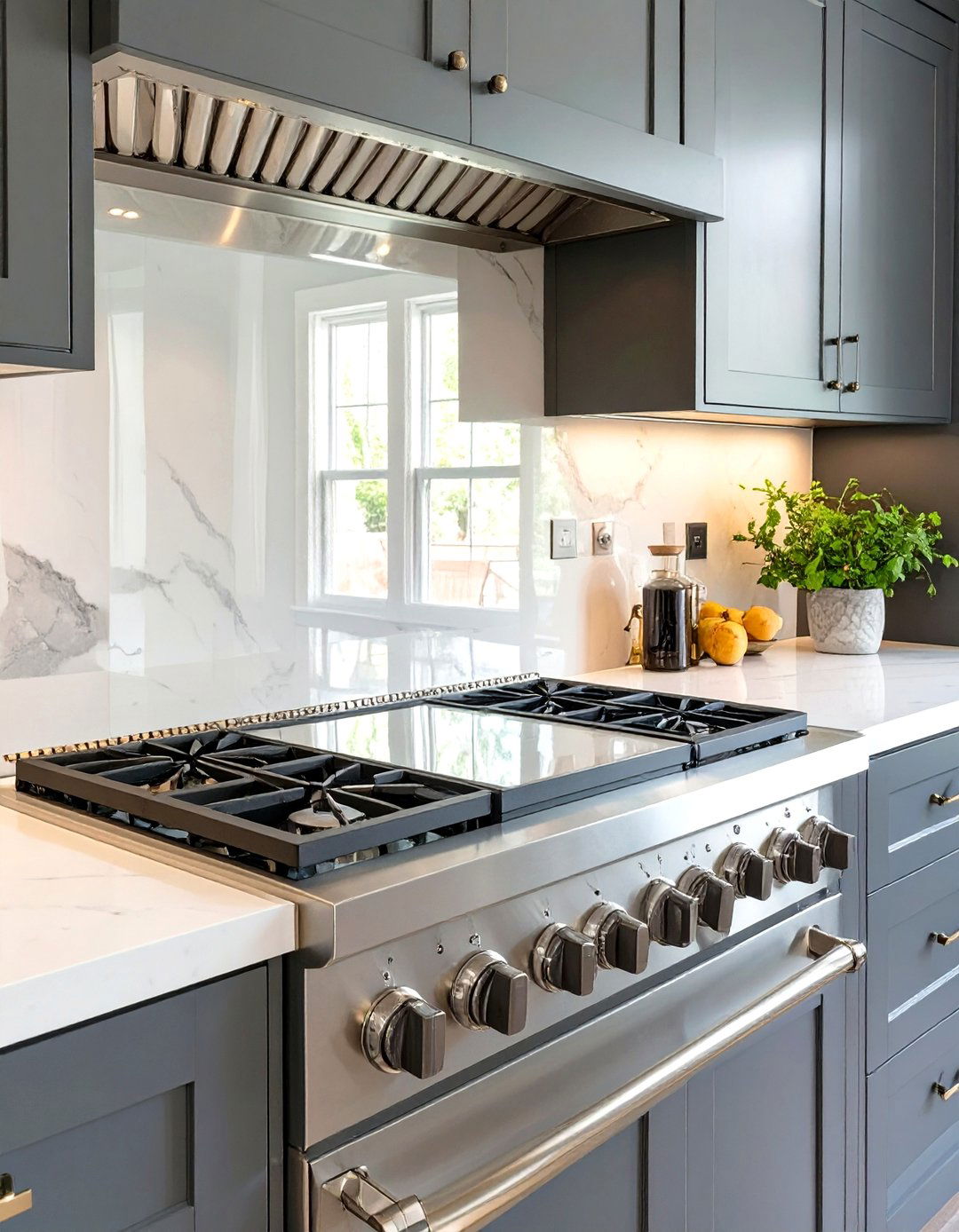 Mirrored and Antique Glass Stove Backsplash - 30 stove backsplash ideas