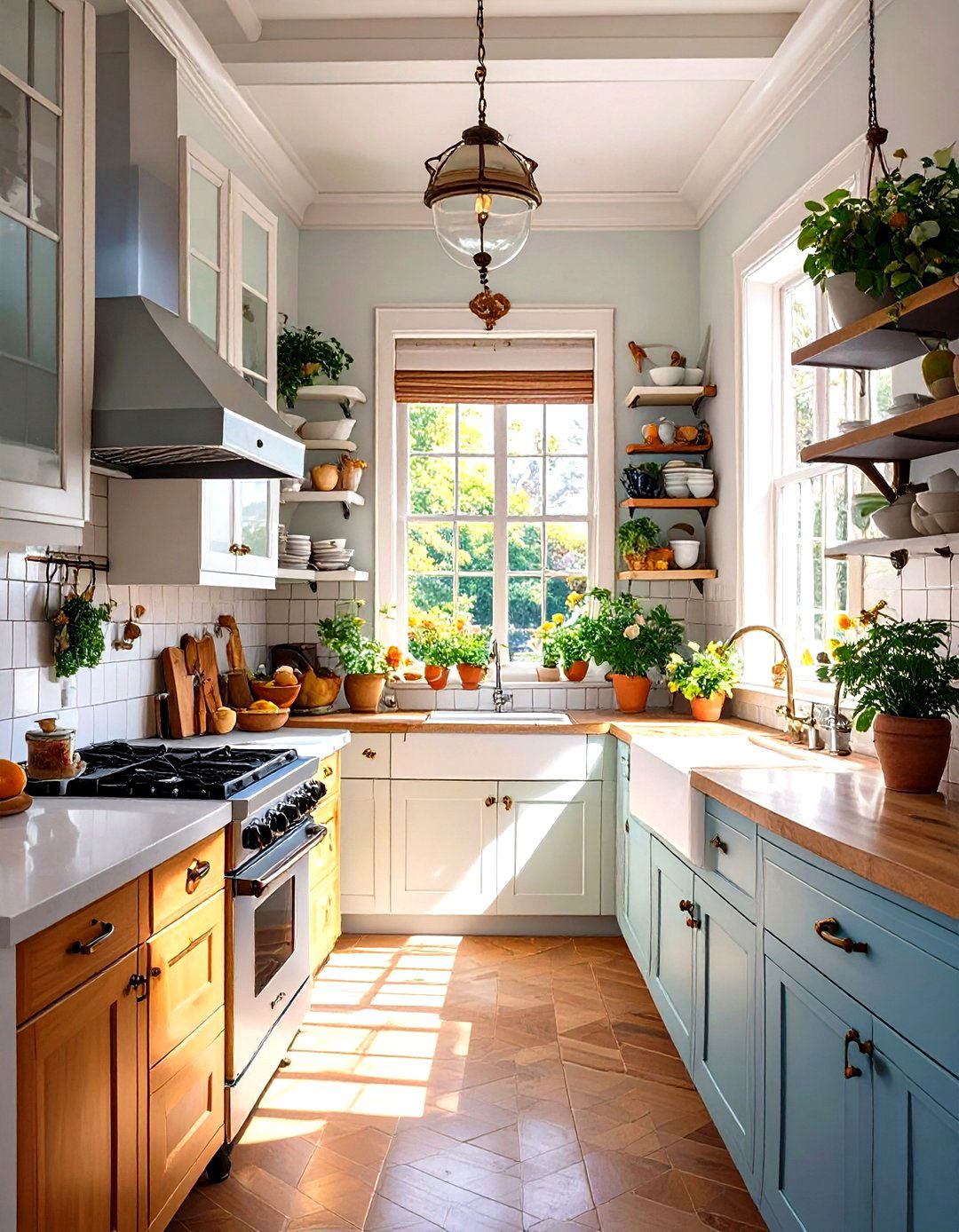 Mirrored or Reflective Surfaces - 30 small galley kitchen ideas on a budget