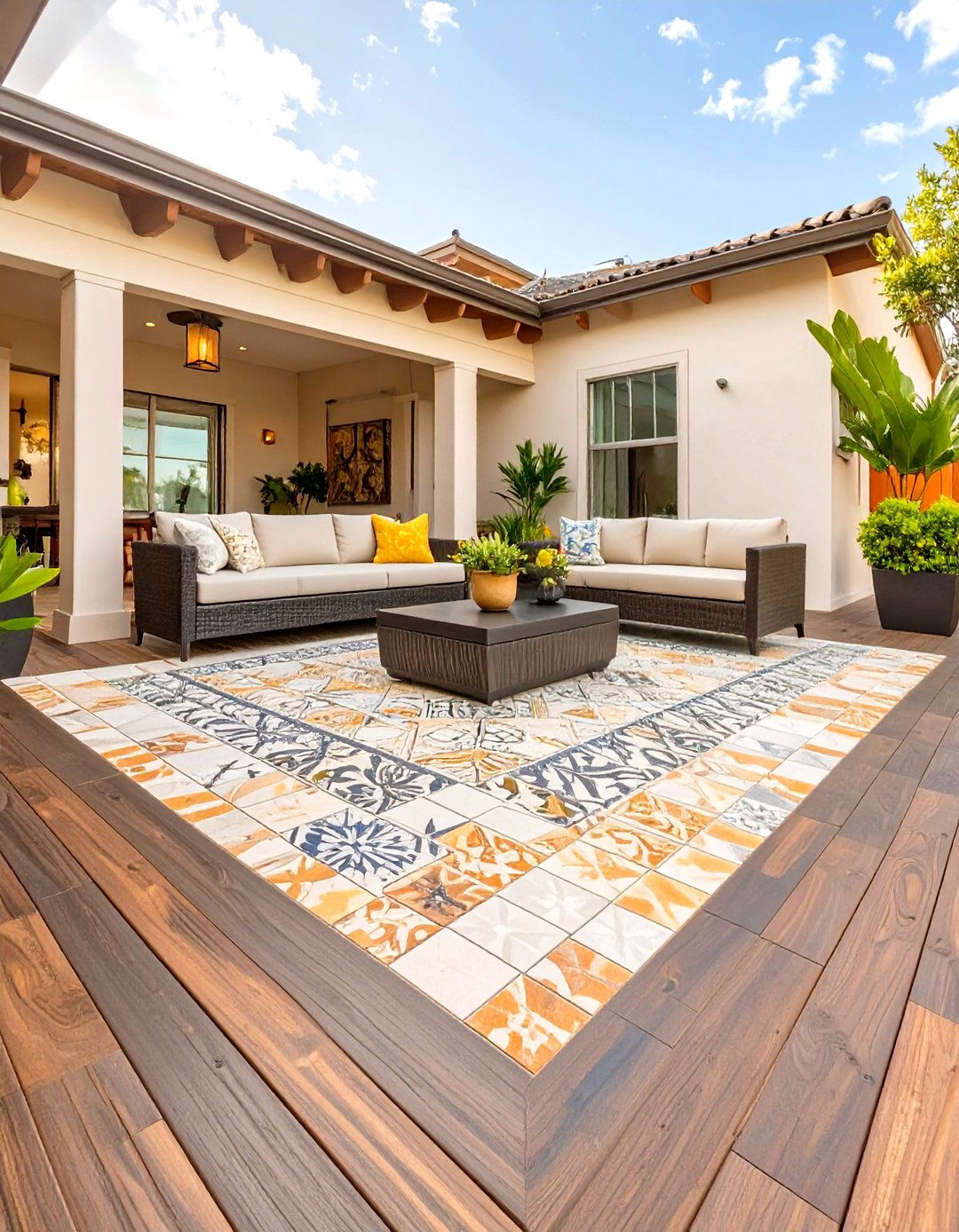 30 Outdoor Patio Tile Ideas for a Modern Backyard Look - We Love Home Blog