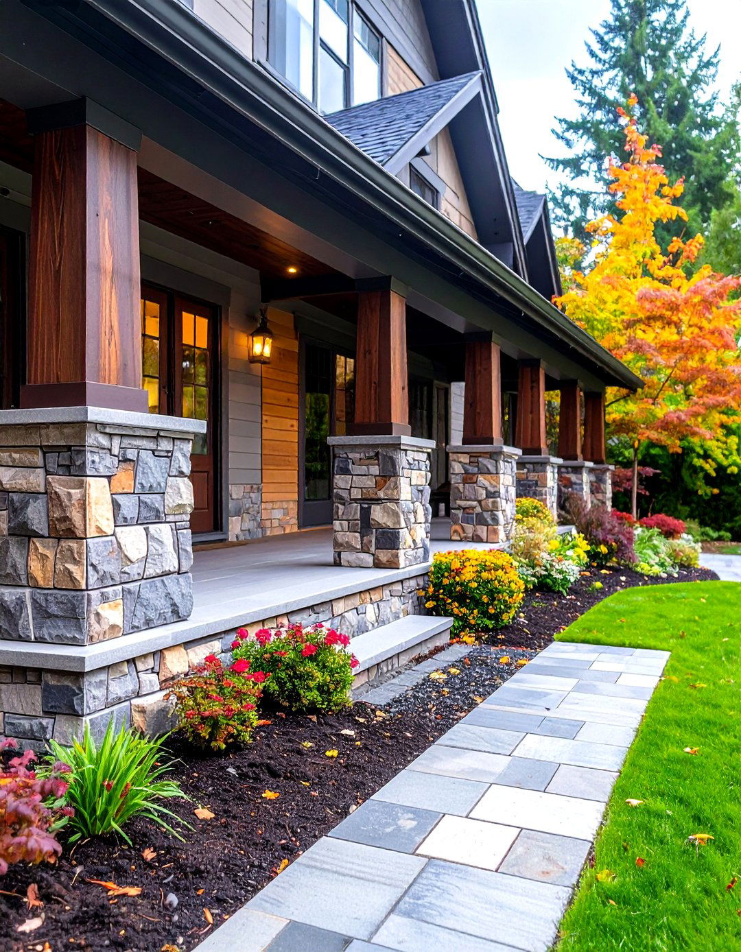 Mixed Material Porch Skirting - 30 porch skirting ideas
