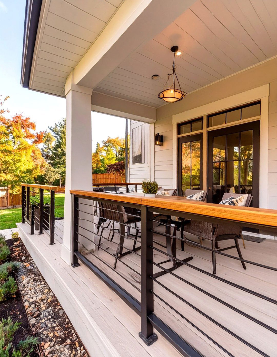 30 Modern Front Porch Railing Ideas for a Fresh Look - We Love Home Blog