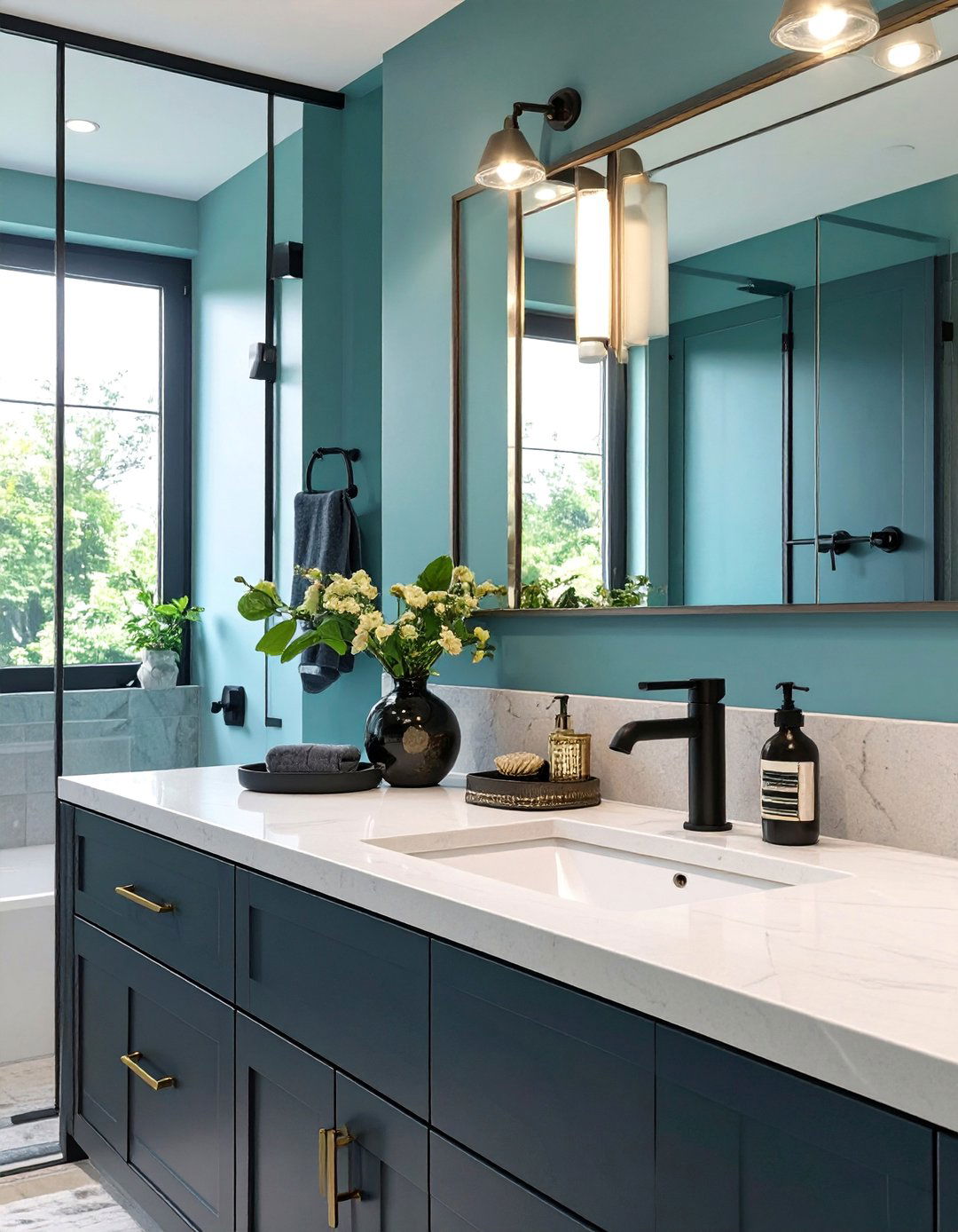 Mixing Metals in Bathroom Design - 30 bathroom trends