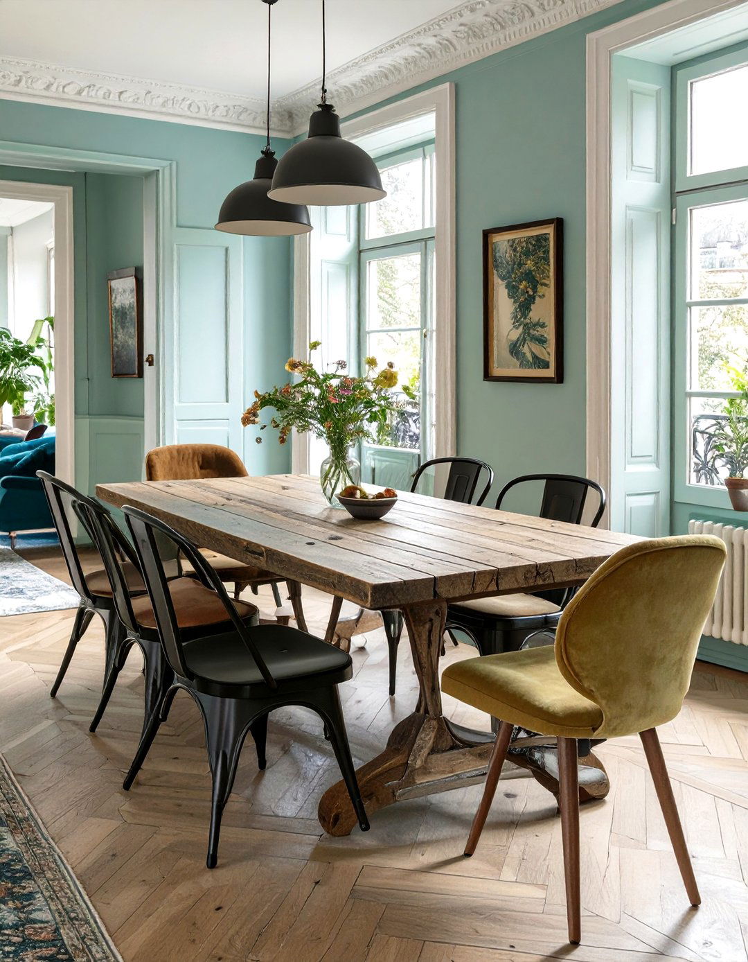 Mixing Seating Styles in Dining Areas - 30 what is parisian interior design ideas