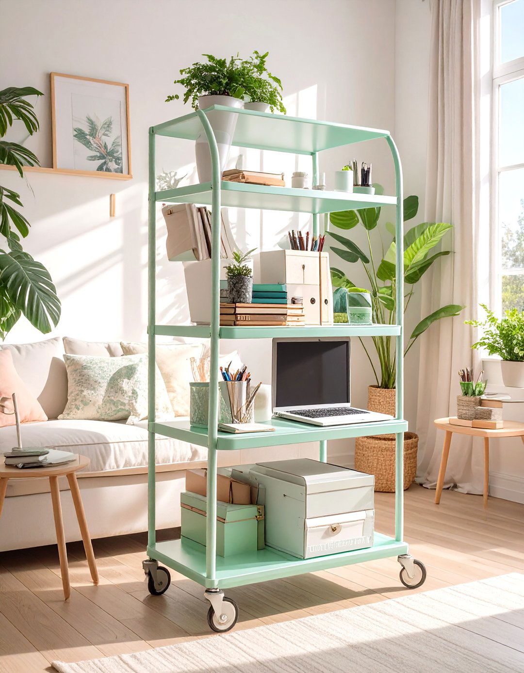 Mobile Cart Small Office - 30 small office ideas for work