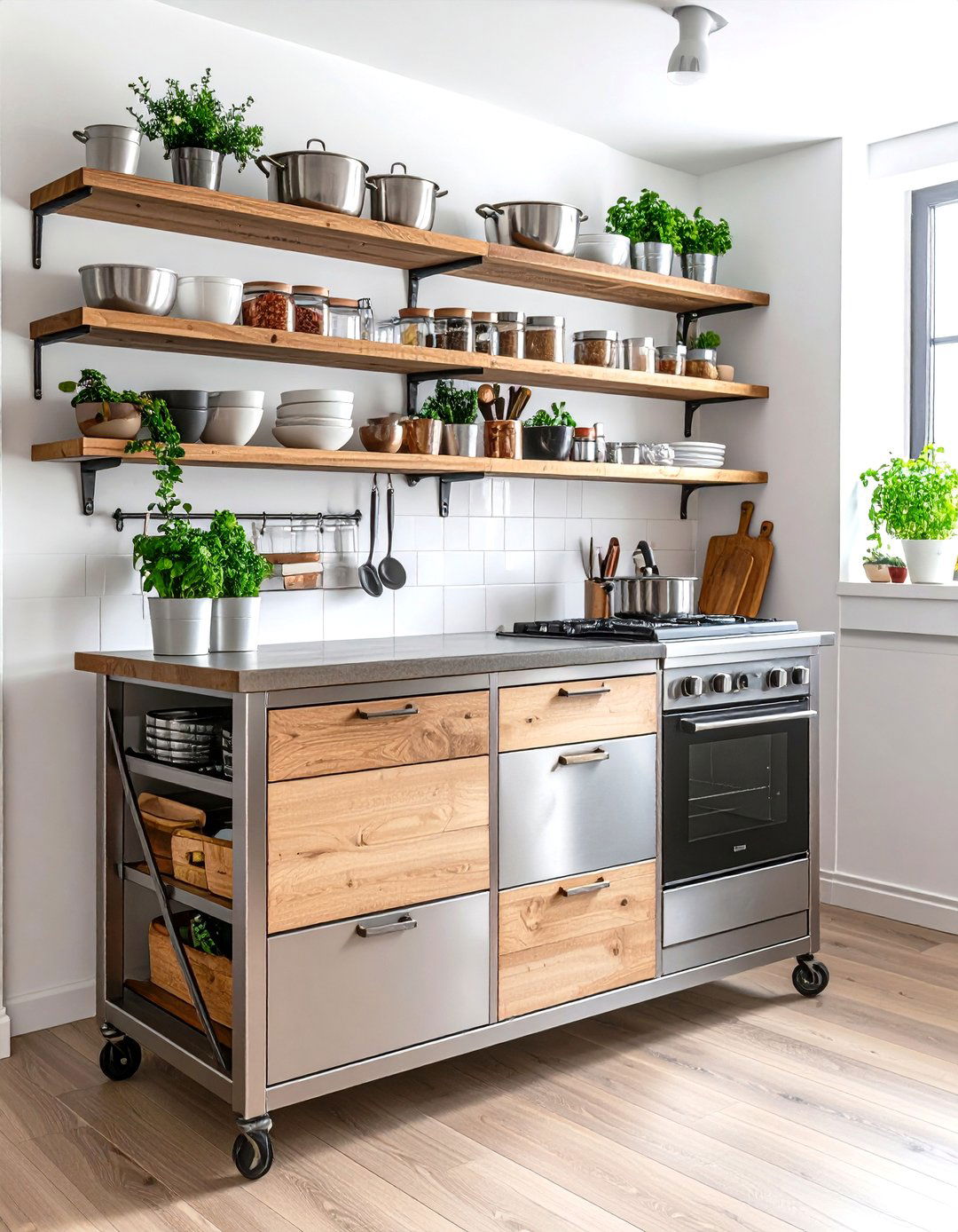 Mobile Kitchen Island Pantry - 30 pantry ideas for small kitchen