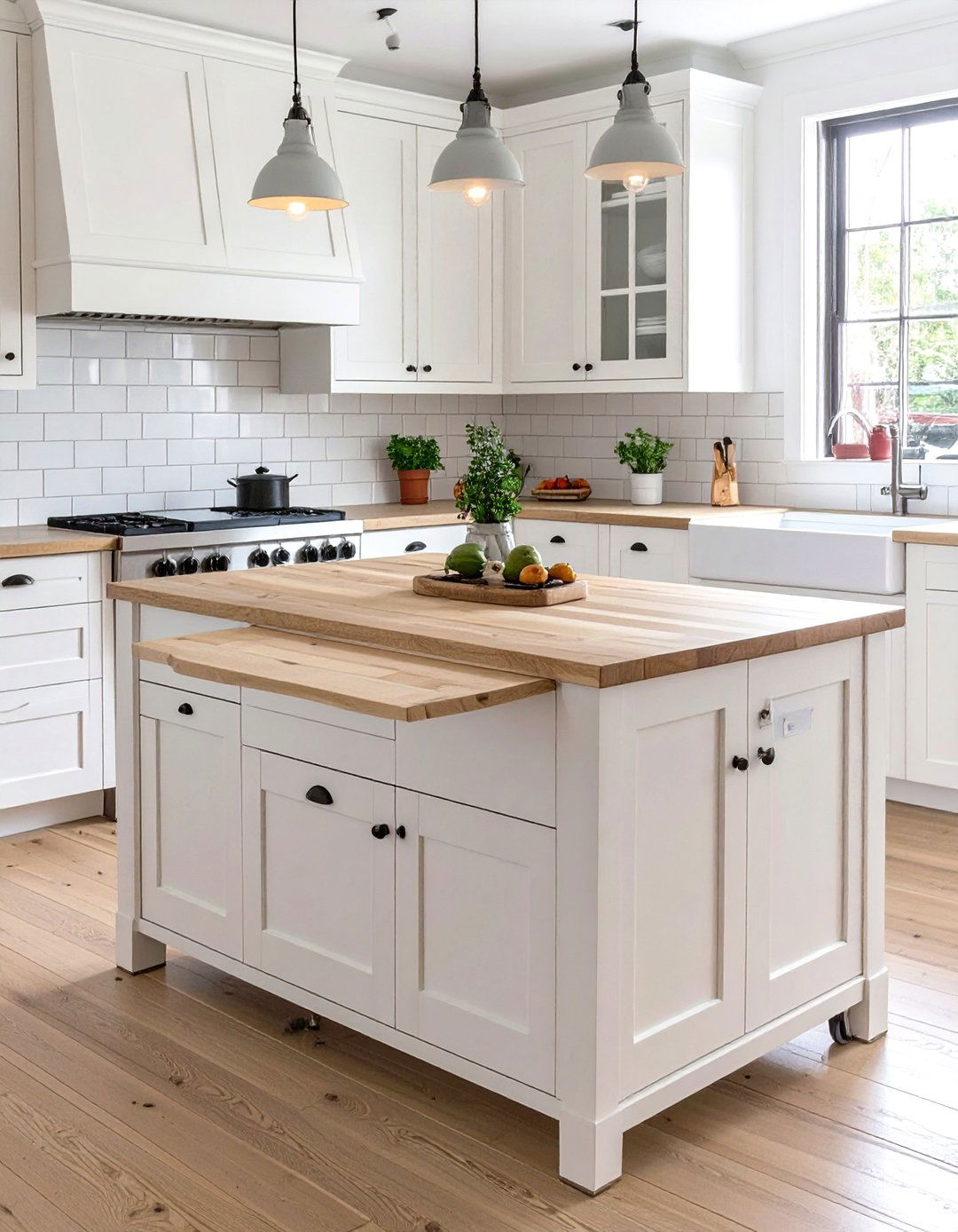 Mobile Kitchen Island with Drop Leaf Top - 30 what are space-saving kitchen table ideas ideas
