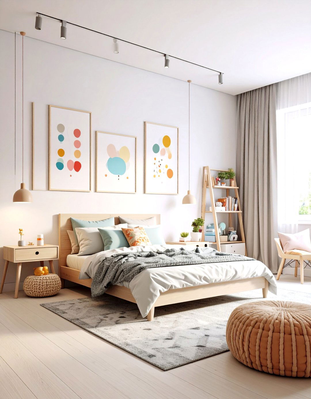 Modern Art Gallery Bedroom - 30 little girls bedroom ideas