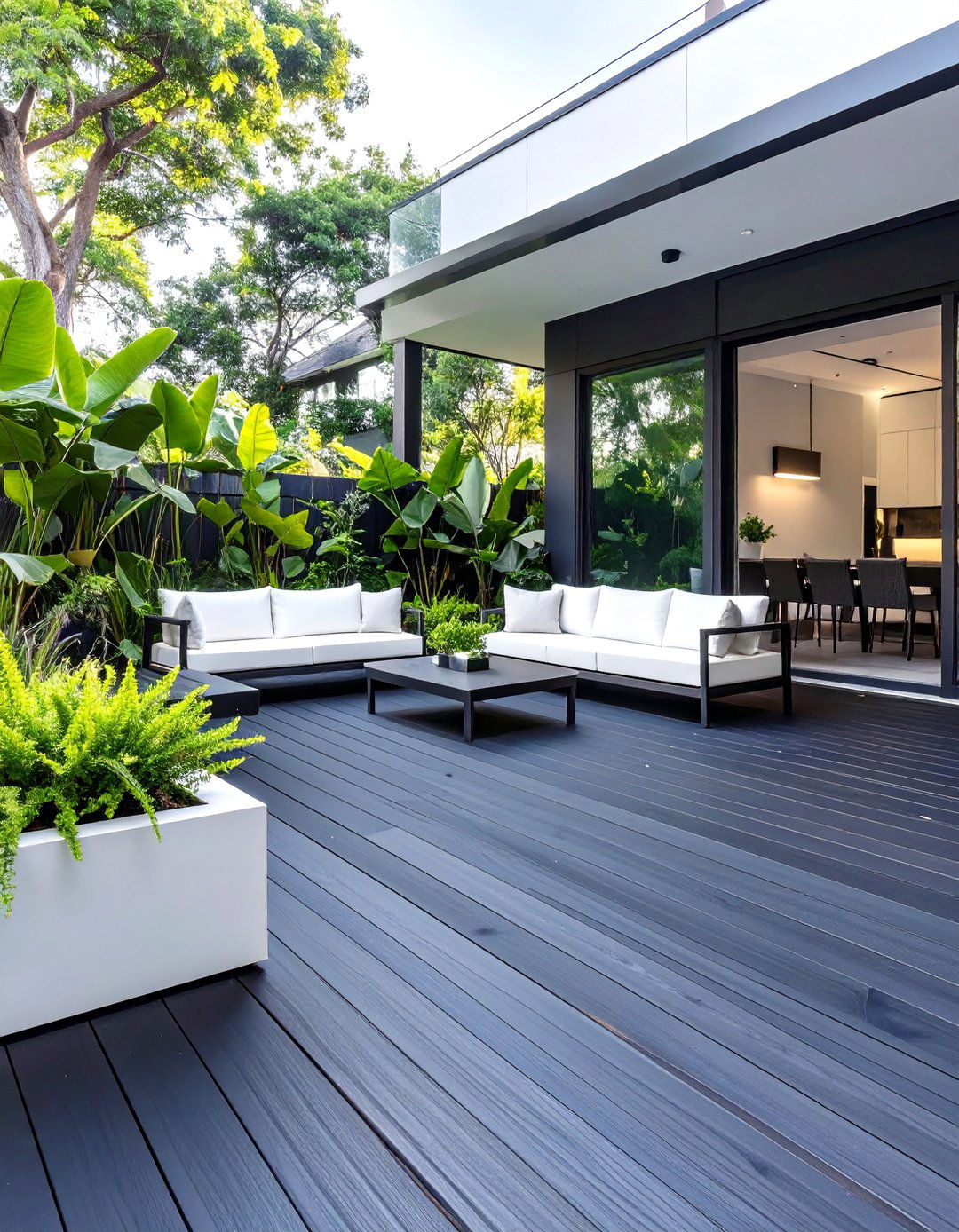 Modern Black Deck Stain - 30 deck color ideas