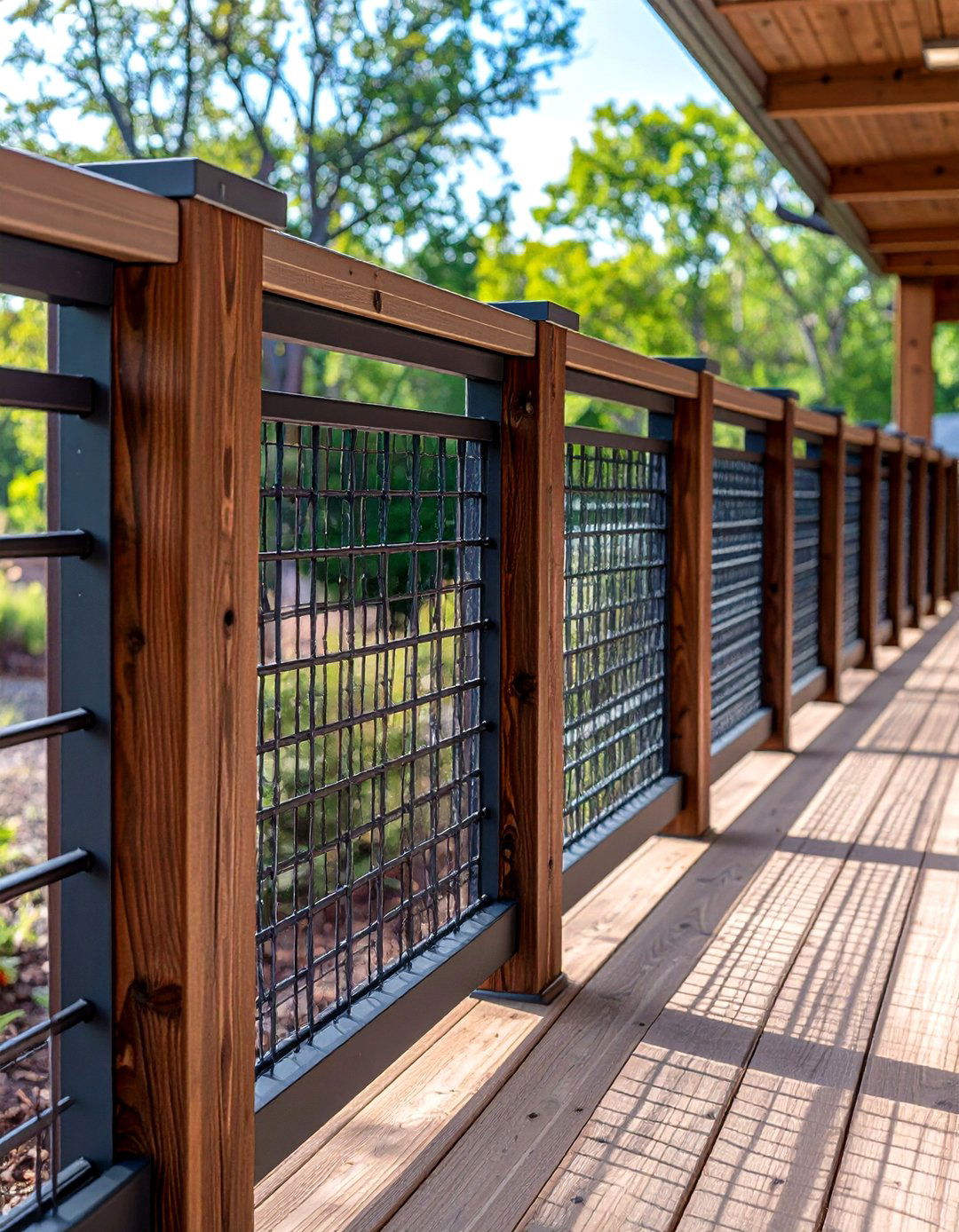 Modern Cattle Panel Railing - 30 inexpensive deck railing ideas