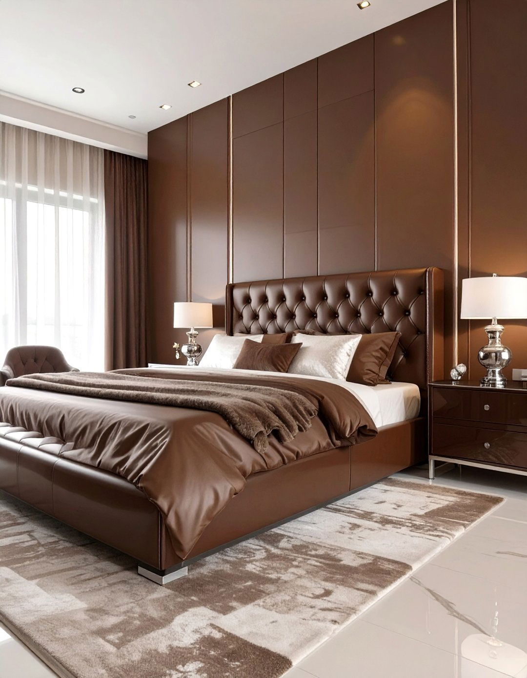 Modern Chocolate Brown Bedroom - 30 brown bedroom ideas