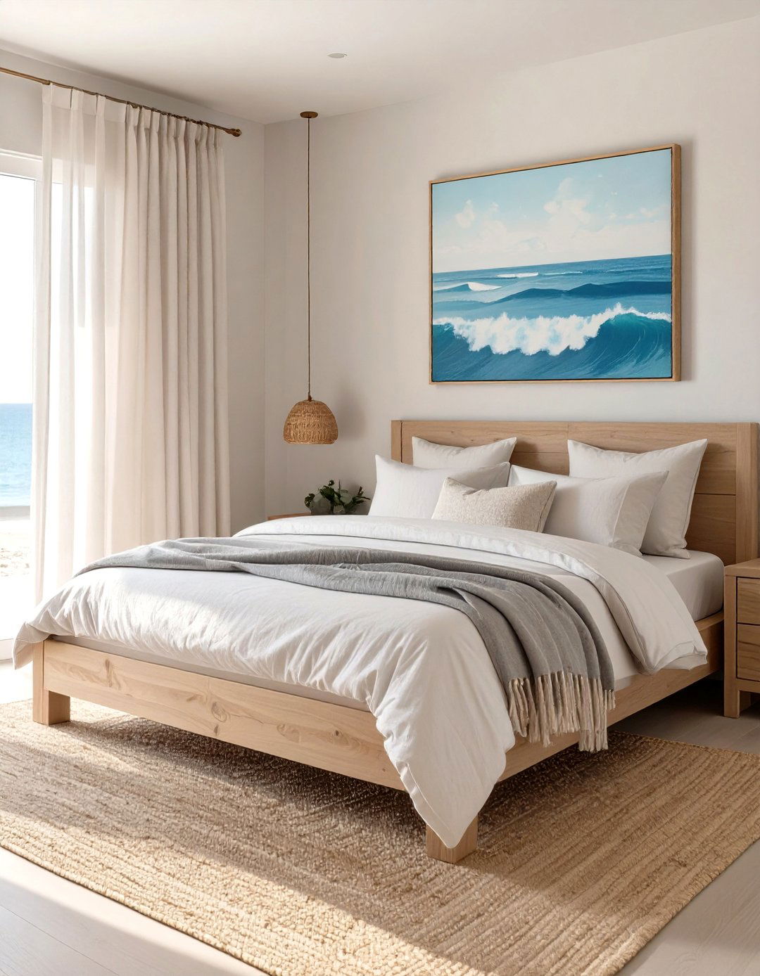 Modern Coastal Bedroom Oasis - 30 interior design photo ideas