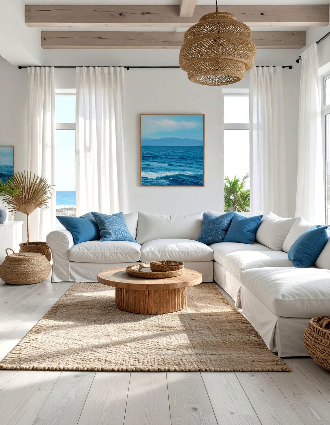 Modern Coastal Comfort - 30 interior design ideas for a cozy home