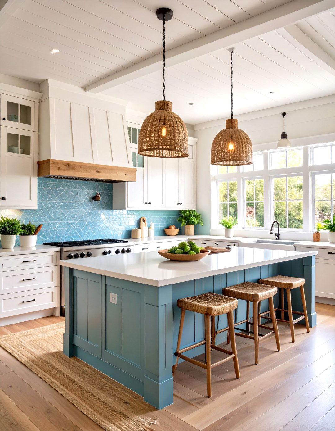 Modern Coastal Kitchen - 30 kitchen redo ideas