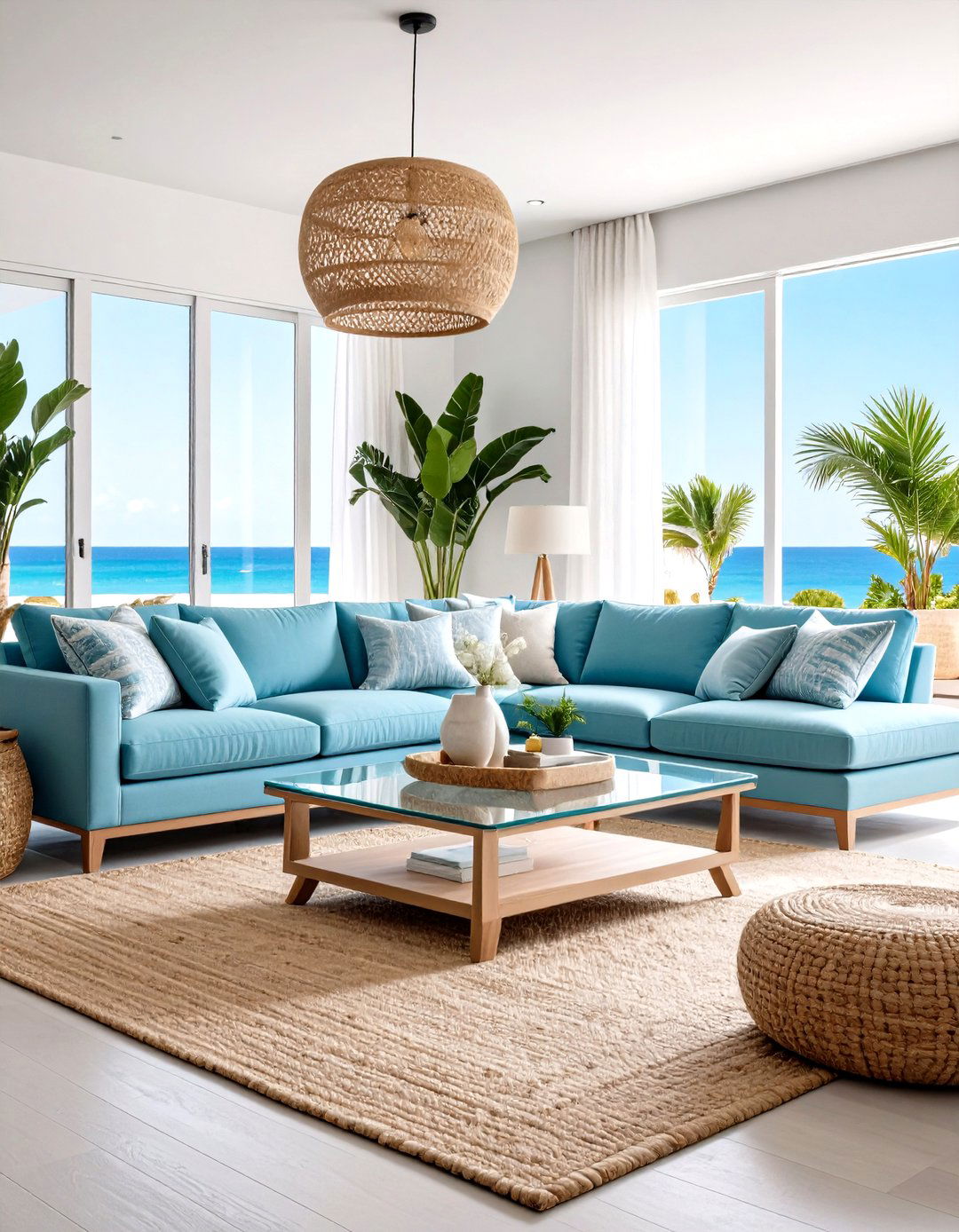Modern Coastal Living Room - 30 living room furniture design ideas