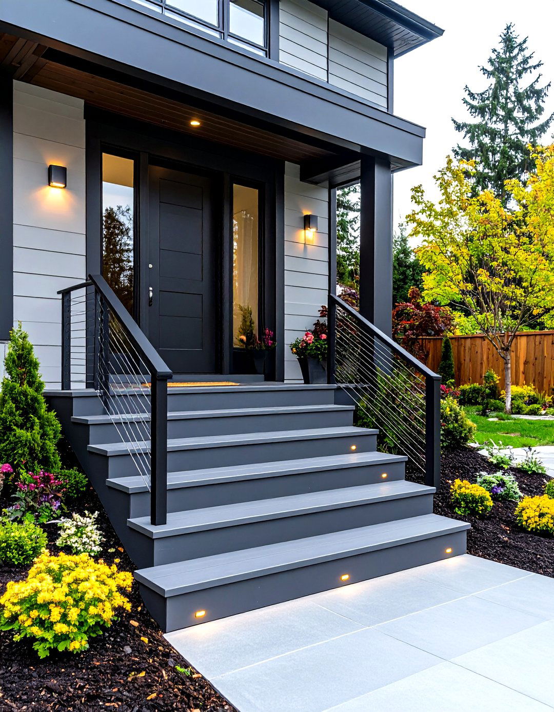 Modern Composite Decking Front Porch Steps - 30 front porch steps ideas