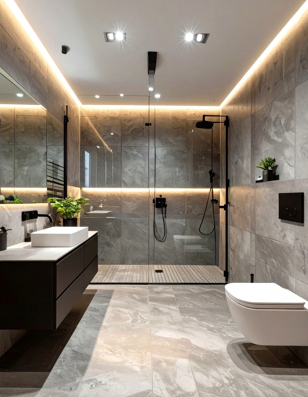 Modern Concrete Bathroom Floor - 30 bathroom floor ideas