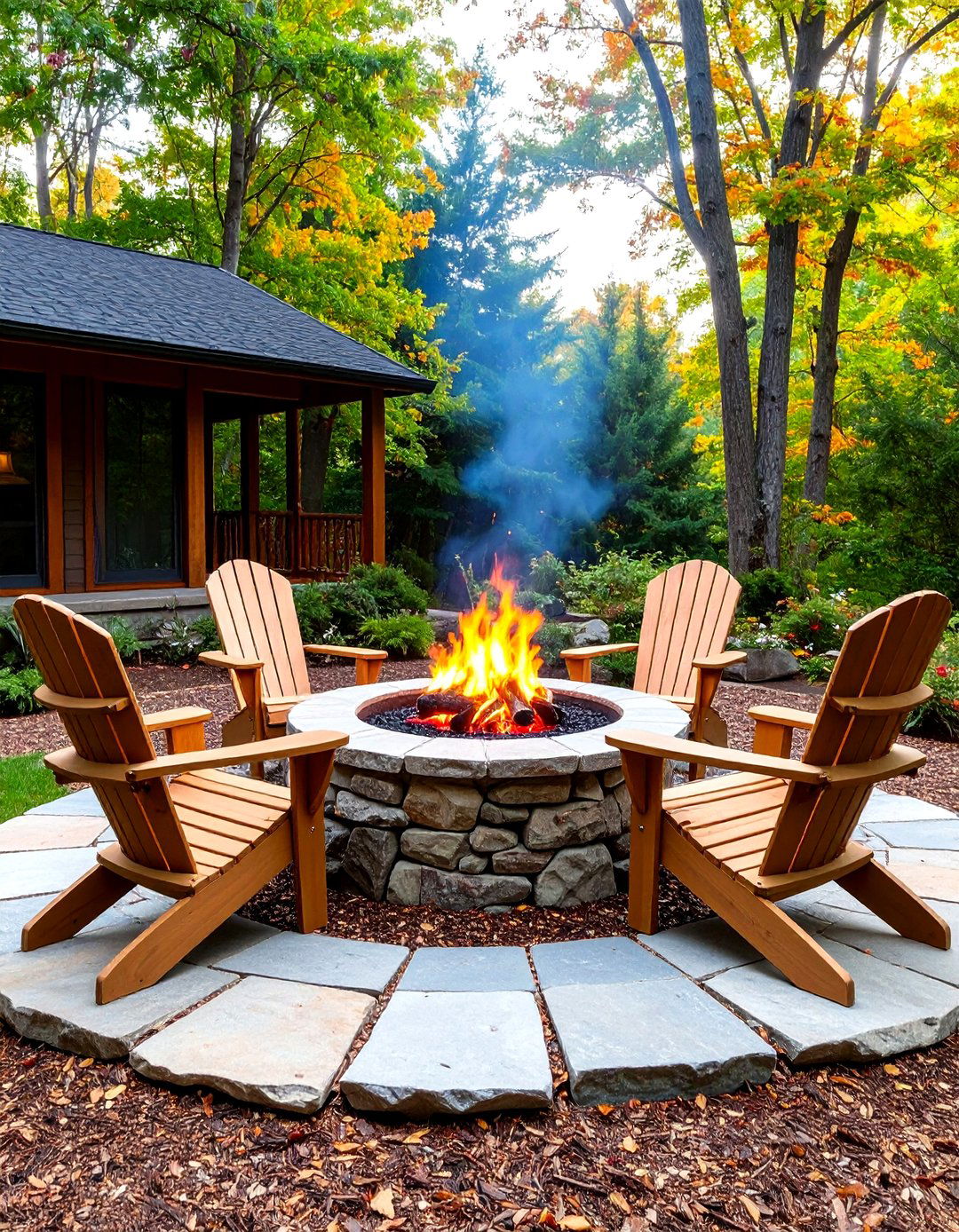 Modern Concrete Firepit Patio - 30 firepit patio ideas