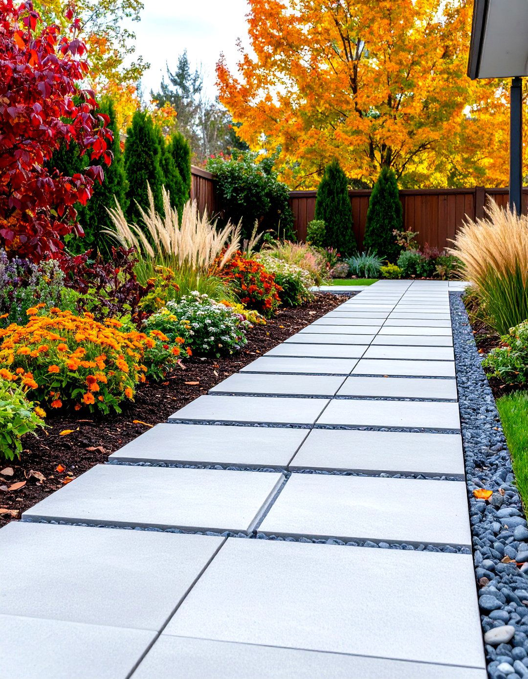 Modern Concrete Paver Garden Walkway - 30 garden walkway ideas