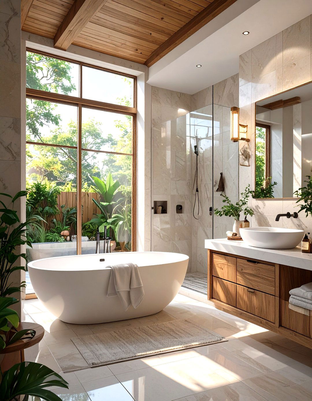 Modern Cottage Bathroom with Spa Elements - 30 modern cottage interior design ideas