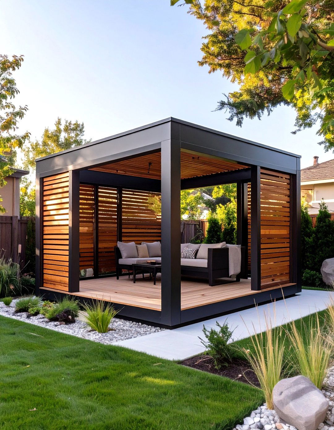 Modern Cube Small Backyard Gazebo - 30 small backyard gazebo ideas