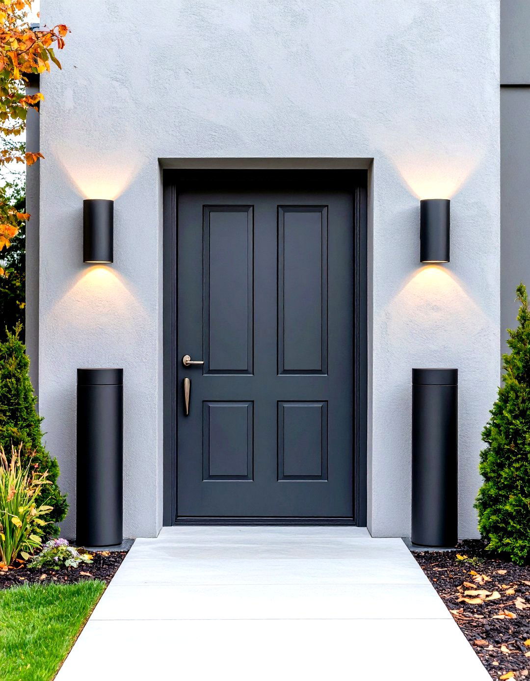 Modern Cylinder Up and Down Wall Lights - 30 outdoor wall lighting ideas