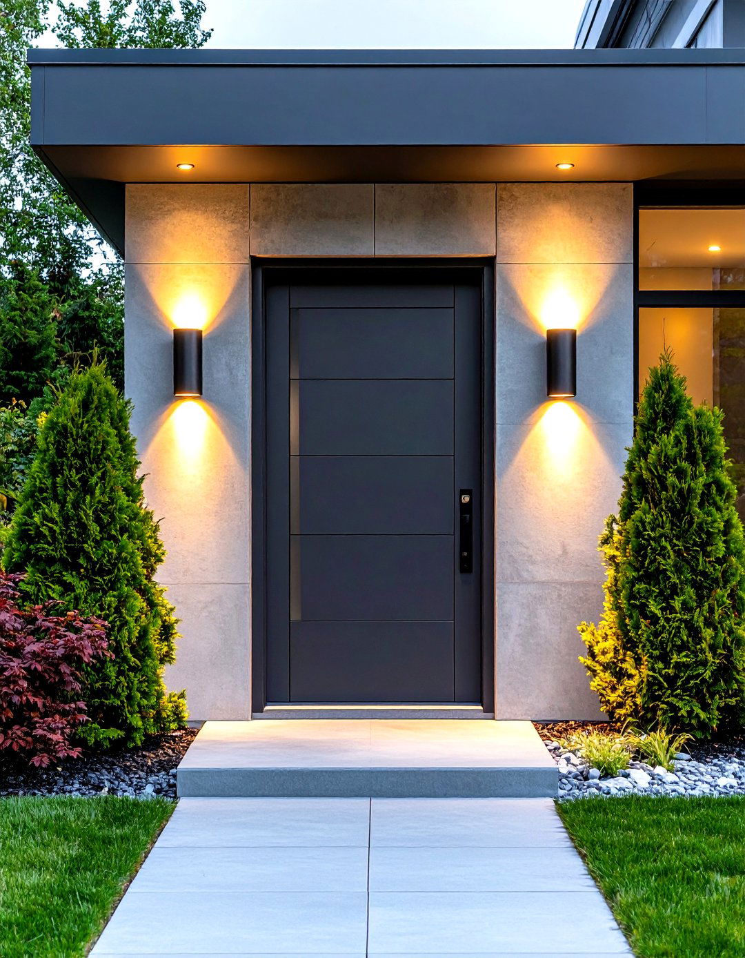 Modern Cylinder Wall Sconce Porch Lighting - 30 porch lighting ideas