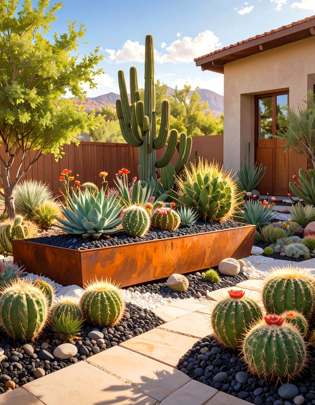 Modern Desert Landscape Visualization - 30 virtual landscape design ideas
